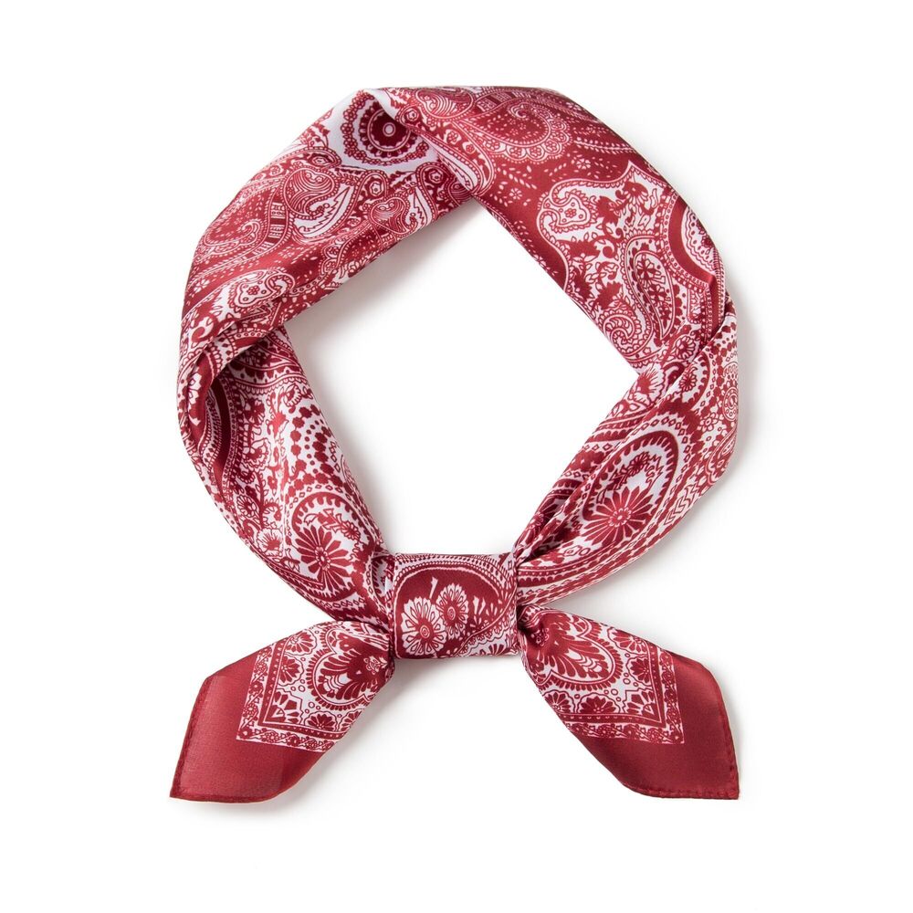 1666 Geometric Print Scarf, Western Cowboy Style, Versatile Headwear